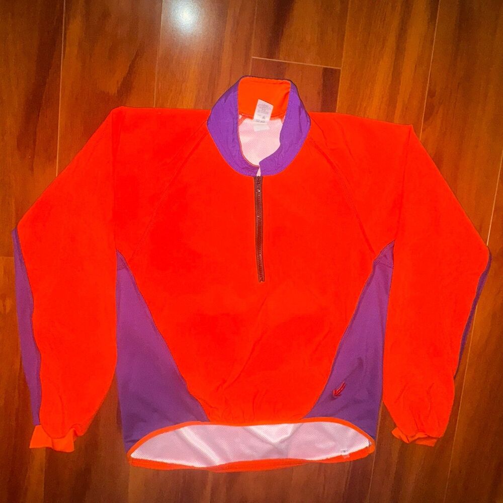 Vintage Clemson Tigers JL Racing 1/4 Zip Rowing Pullover Jacket Made in USA S